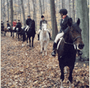 Ontario Breeders Production Sale - Jodie Bowen aboard Lyra at a Fox Hunt